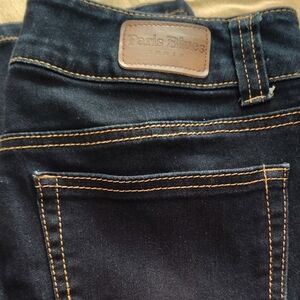 Paris Blues Blue Skinny Jeans with Textured Denim
